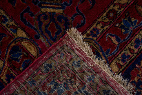 Vintage Kashan Area Rug (10' x 18')